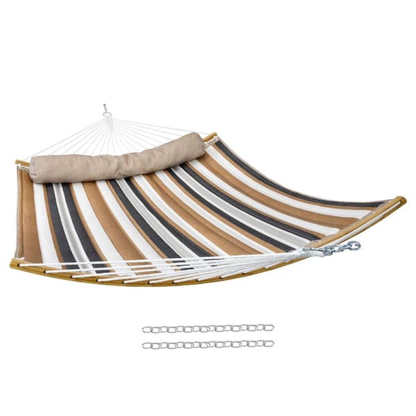 Quilted Hammock with Curved Spreader Bar-Calming Desert