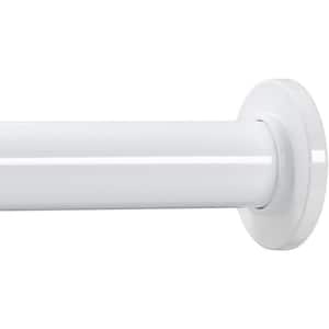 Tension Curtain Rod - Spring Tension Rod for Windows or Shower, 24 to 36 In.. White