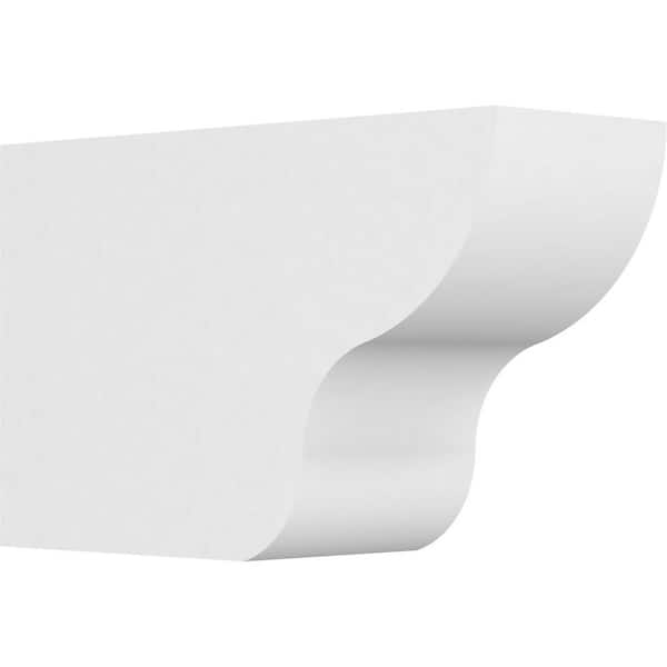 Ekena Millwork 6 in. x 10 in. x 16 in. Standard Greensboro Architectural Grade PVC Rafter Tail Brace
