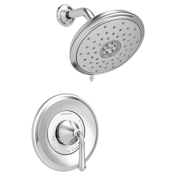 American Standard Delancey 1-Handle Shower Faucet Trim Kit for Flash Rough-In Valves in Polished Chrome (Valve Not Included)