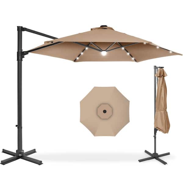 cantiliver patio umbrella square Amazon.com : Mojia Cantilever Patio Umbrella with Cross Base and Cover  Included