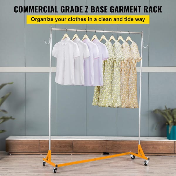 SKYSHALO Z Rack, Industrial Grade Z Base Garment Rack SKYSHALO Z Rack, Industrial Grade Z Base Garment Rack
