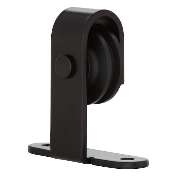 72 in. Dark Oil-Rubbed Top Mount Sliding Barn Door Track and Hardware Kit