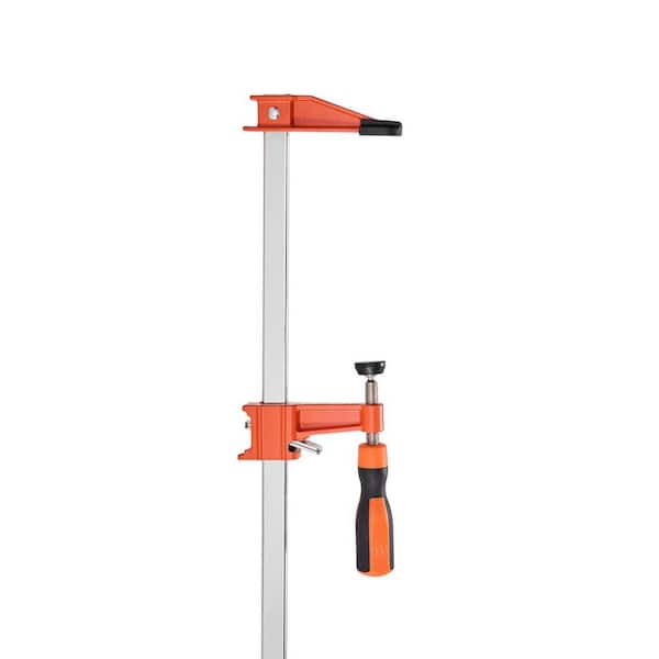 Bar Clamps for Woodworking, 24 in. Opening, Lockable F-Clamp Set, (2-Piece), 600 lbs. Load Limit, 2-1/2 in. Depth