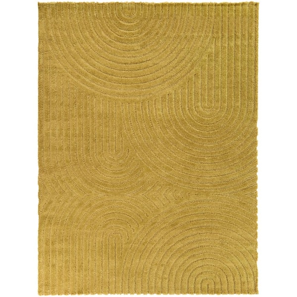 BALTA Caserio Gold 5 ft. x 7 ft. Abstract Area Rug