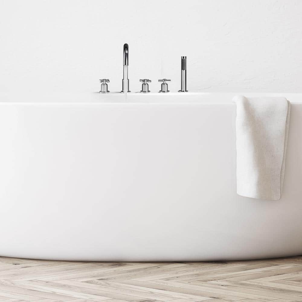 Sorlia Chrome Deck-Mount Roman Tub Faucet with Handshower
