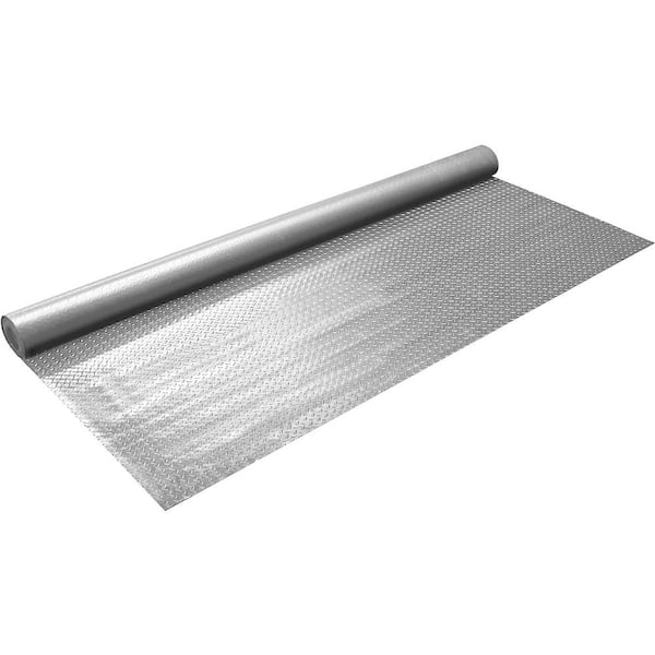 FLOORINGINC Nitro Diamond Garage Floor Roll, Stainless Steel, 7.5 ft. x 17 ft., 1 Roll Covers 127.5 sq ft – Polyvinyl Flooring Roll