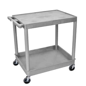 TC 32 in. W x 24 in. D Large Flat Top and Tub Bottom Shelf Utility Cart
