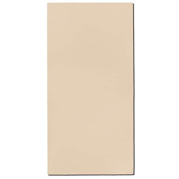null Beige Fabric Rectangle 24 in. x 48 in. Sound Absorbing Acoustic Insulation Wall Panels (2-Pack)