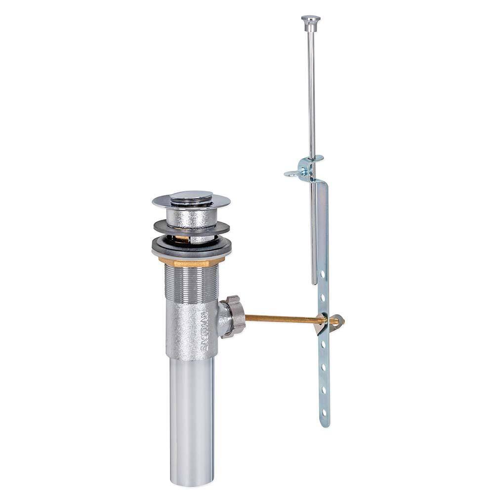 Chrome 17-Gauge Pop-Up Lavatory Sink Drain Assembly