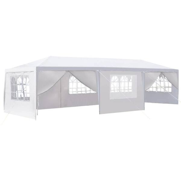 maocao hoom 10 ft. x 30 ft. Party Tent Wedding Canopy Gazebo Wedding Tent Pavilion with 6 Side Walls