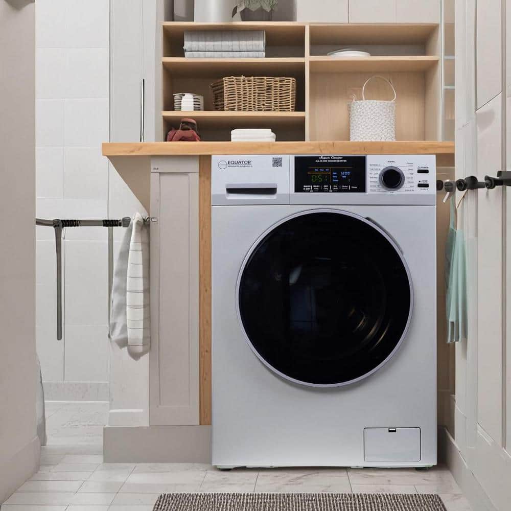 Silver 1.62 cu. ft. Stainless Steel Smart Washer Dryer Combo