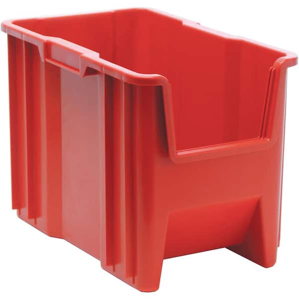 Giant Stack 26.36 qt. Container in Red (4-Pack)