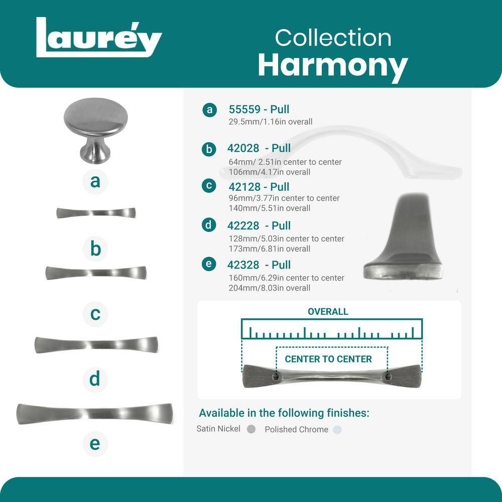 Harmony 6.29" Polished Chrome Modern Bar Handle