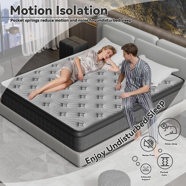 Somnify Twin Size Firm 12 in. Gel Memory Foam Hybrid Mattress with