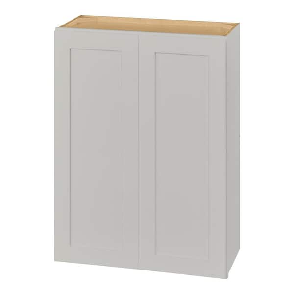 Avondale 27 in. W x 12 in. D x 36 in. H Ready to Assemble Plywood Shaker Wall Kitchen Cabinet in Dove Gray