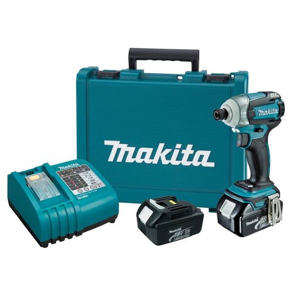Makita - 18-Volt LXT Lithium-Ion Brushless Cordless 3-Speed Impact Driver Kit