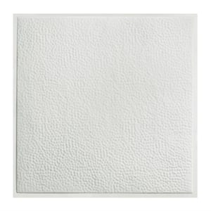 Chicago 2 ft. x 2 ft. Lay-In Tin Ceiling Tile in Matte White (Case of 5)