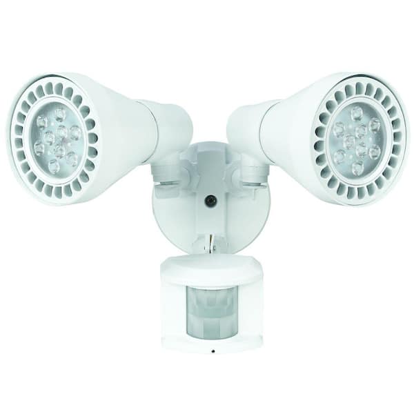 Maximus Hardwired 2-Head LED White Motion Security Light