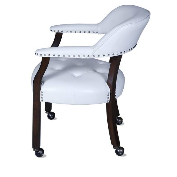 white cloth office chair