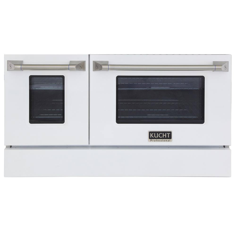 Kucht Oven Door and KickPlate 48 in. White Color for KNG481 (Large and