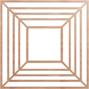 0.375 in. x 6.625 in. x 18 in. Wood Medallion Moulding