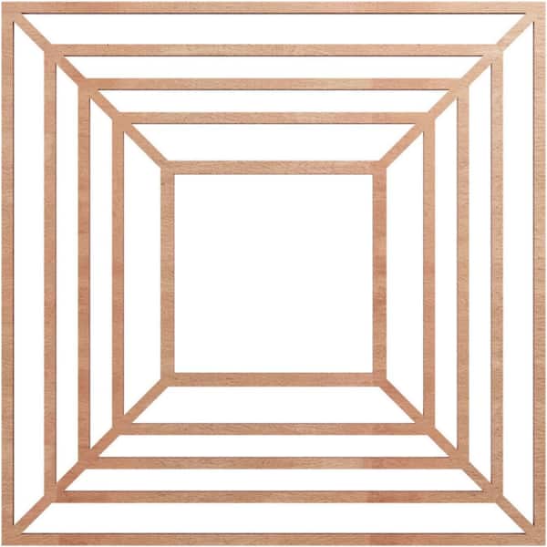 Ekena Millwork 0.375 in. x 6.625 in. x 18 in. Wood Medallion Moulding