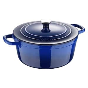 MARTHA STEWART 7-qt. Enameled Cast Iron Dutch Oven with Lid in Linen  985119099M - The Home Depot