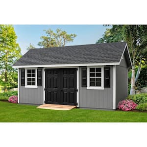 Fairmont 18 ft. W x 10 ft. D Wood Storage Shed Kit with Floor 180 sq. ft.