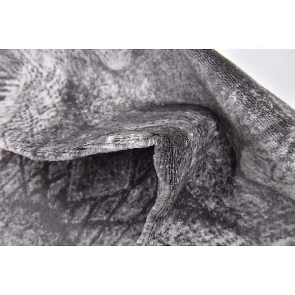 Sofia Albert Dark Gray 3' 3 x 19' 8 Runner Rug