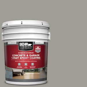 5 gal. #BNC-17 Casual Gray Self-Priming 1-Part Epoxy Satin Interior/Exterior Concrete and Garage Floor Paint