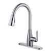 McKenna Single-Handle Pull Down Sprayer Kitchen Faucet in Stainless Steel with TurboSpray and FastMount