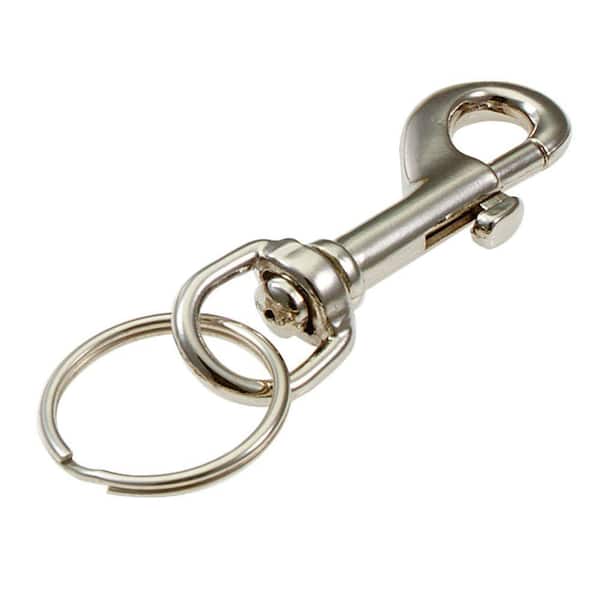 Nickel Belt Loop Key Chain