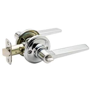 Contemporary Zane Polished Stainless Bed/Bath Door Handle