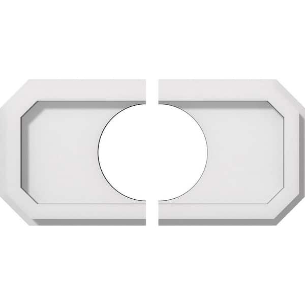 1 in. x 12 in. x 6 in PVC Medallion Moulding