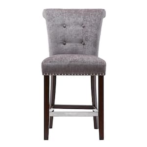 Weldon 26 in. Grey Wood Counter Stool