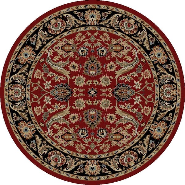 Concord Global Trading Ankara Sultanabad Red 5 ft. Round Area Rug