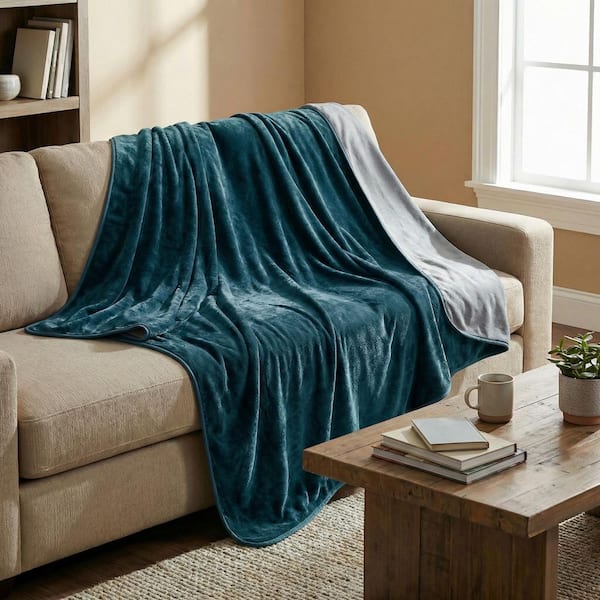 Green 80 x 80 Waterproof Blanket King-Size - Throw Blanket