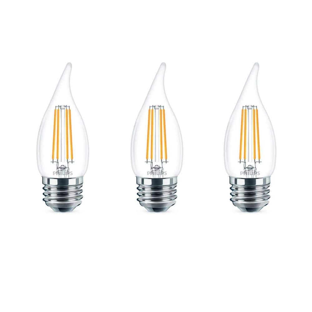Philips B11 Blunt Tip Candelabra Halogen Decorative Light Bulb 