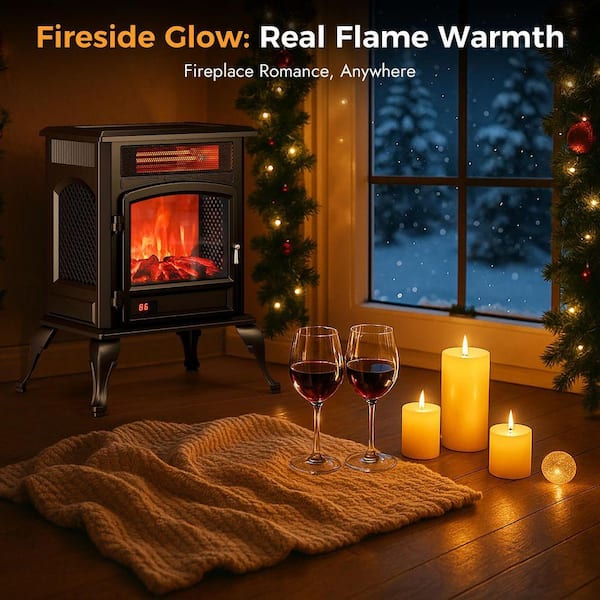 ETUST worthy of trust 1500W Electric Fireplace Stove Heater
