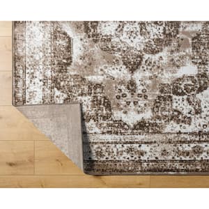 Monte Carlo Taupe Medallion 7 ft. x 9 ft. Indoor Area Rug