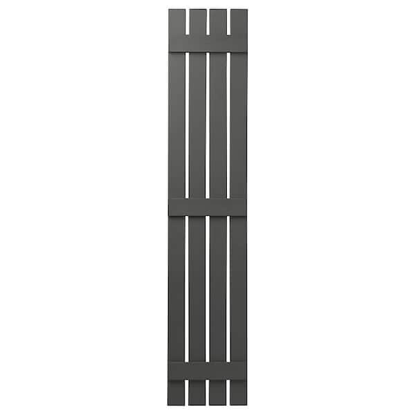 Ply Gem 16 in. x 81 in. Polypropylene 4 Board Open Board and Batten Shutters Pair in Spanish Moss