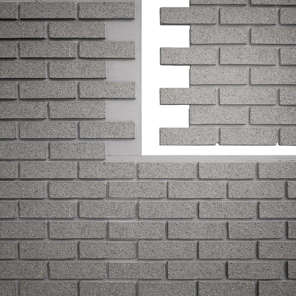 "EverStone Traditional Faux Brick Panel, 44""W x 21 3/4""H x 3/4""D, Speckled White Color" price history on PriceWatchPro