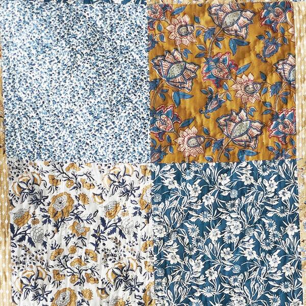 The Company Store Winter Floral Patchwork Multi King Cotton Quilt  51129Q-K-MULTI - The Home Depot