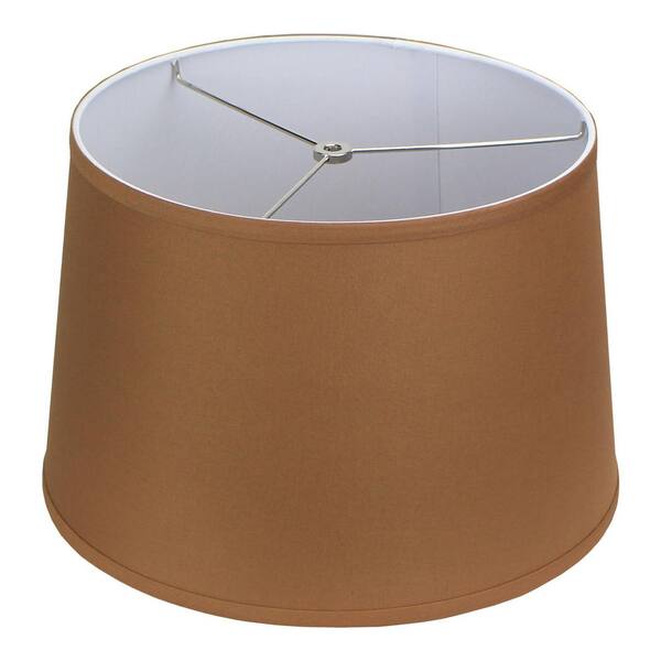 FenchelShades.com Fenchel Shades 13 in. Top Diameter x 15 in. Bottom Diameter x 10 in. Slant, Empire Lamp Shade - Linen Earth