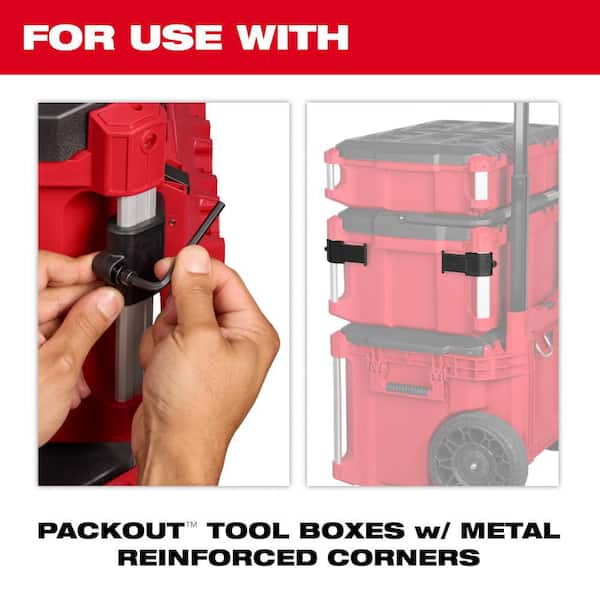 Milwaukee PACKOUT Long Tool Holder Tool Box Rack Attachment