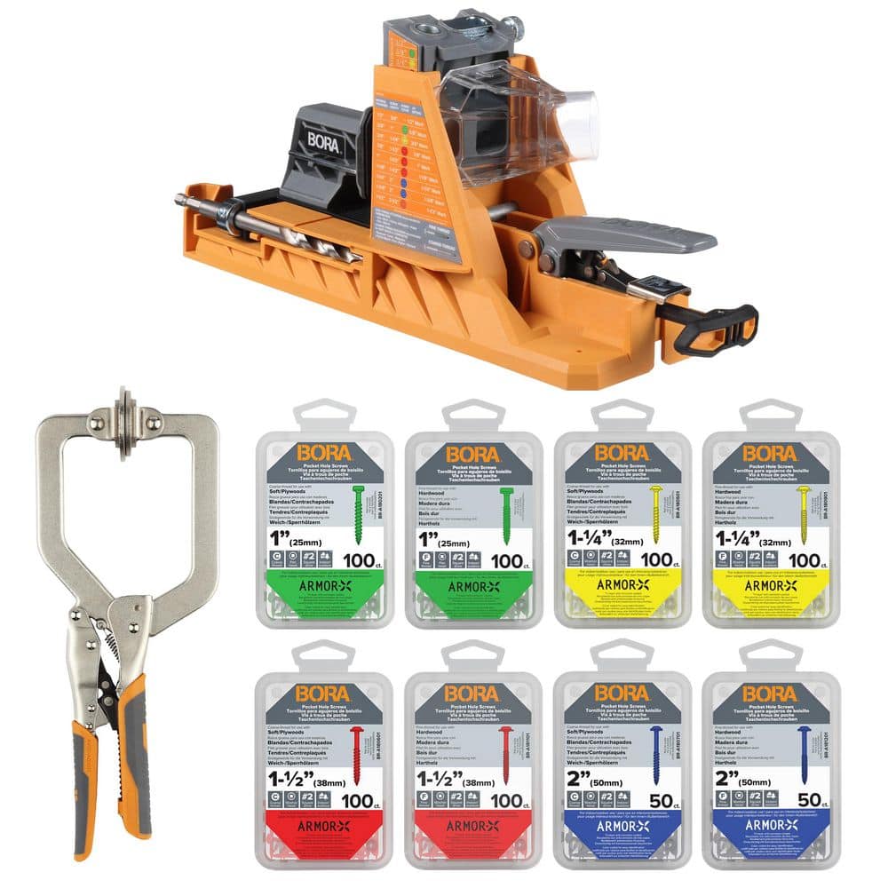 Auto-Jig Pocket Hole System Project Pack with 3-Inch Face Clamp and 750-Piece Screw Set price history on PriceWatchPro