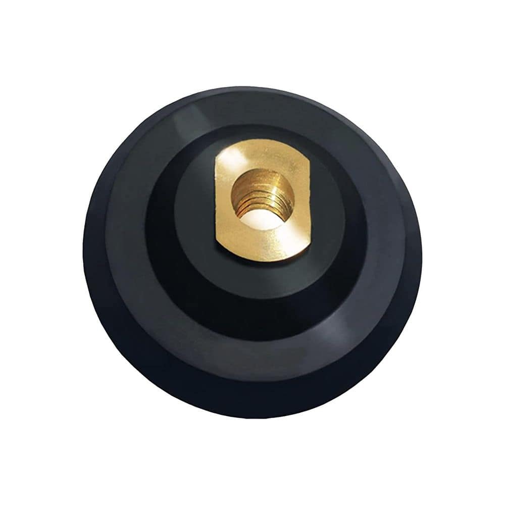 4 Inch Rubber Hook and Loop Backer Pad with Brass Arbor 5/8-11 Thread for Angle Grinders Auto Grinding 1 Piece price history on PriceWatchPro