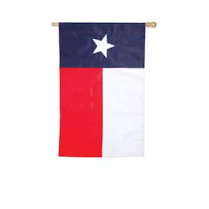28 in. x 44 in. Texas State Applique House Flag