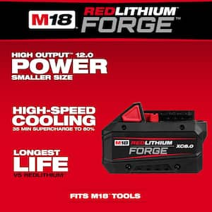 M18 FORGE 8.0 AND DBSC KIT with M18 18V Lithium-Ion REDLITHIUM FORGE XC 8.0 Ah Battery Pack